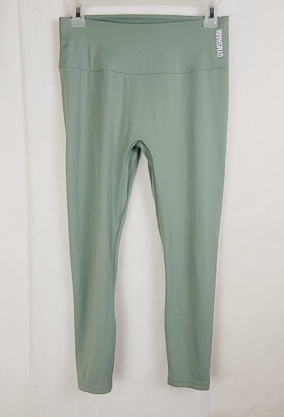 Gym Shark green high rise legging Size Medium Athletic Yoga Active Athleisure
